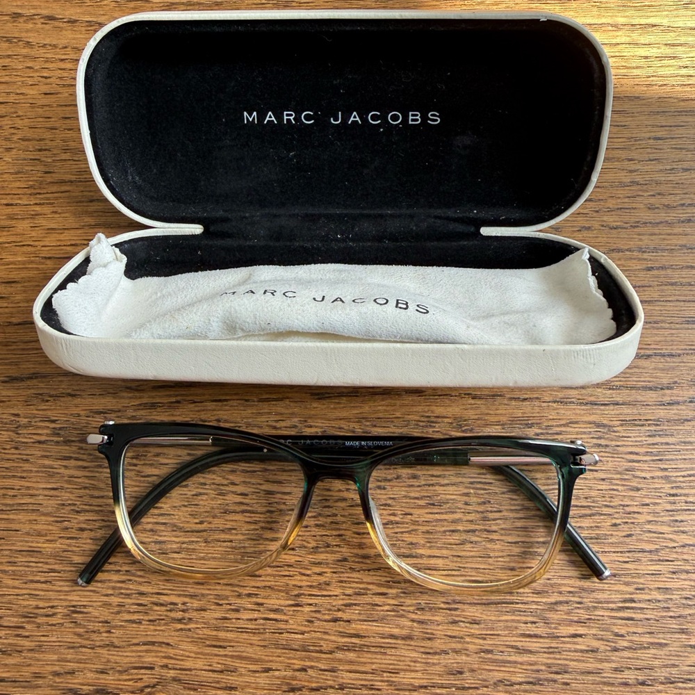 Marc Jacobs Teal Eyeglasses with Case